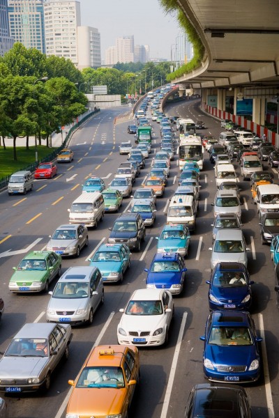 点击大图看下一张：上海道路交通图片