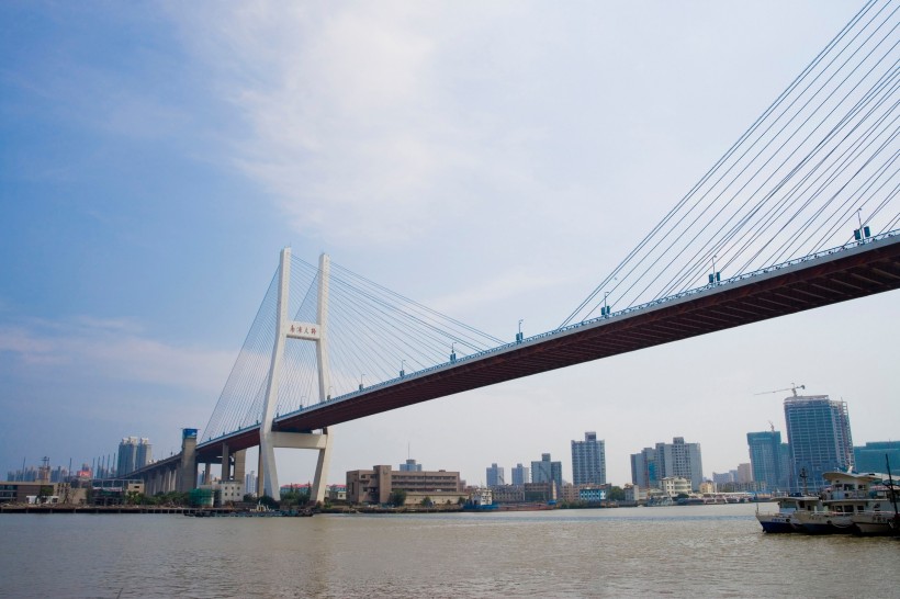 点击大图看下一张：上海南浦大桥图片
