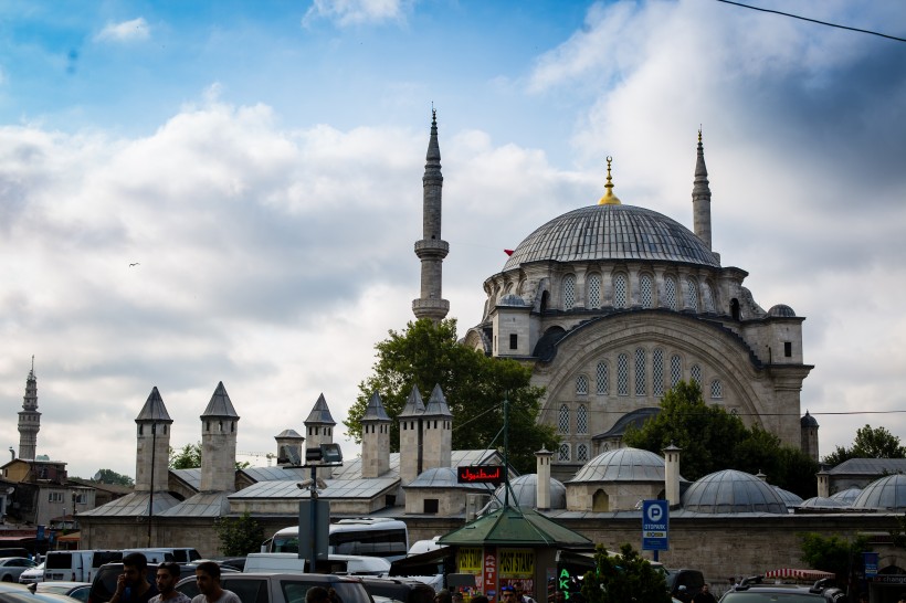 点击大图看下一张：土耳其伊斯坦布尔圣索菲亚教堂建筑风景图片