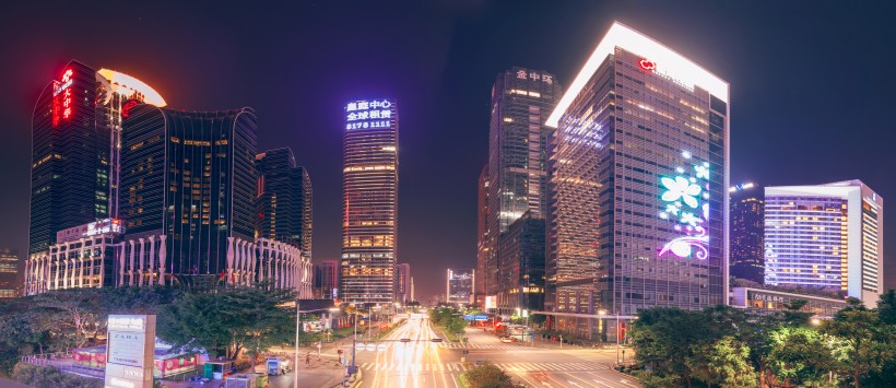点击大图看下一张：广东深圳璀璨夜景图片