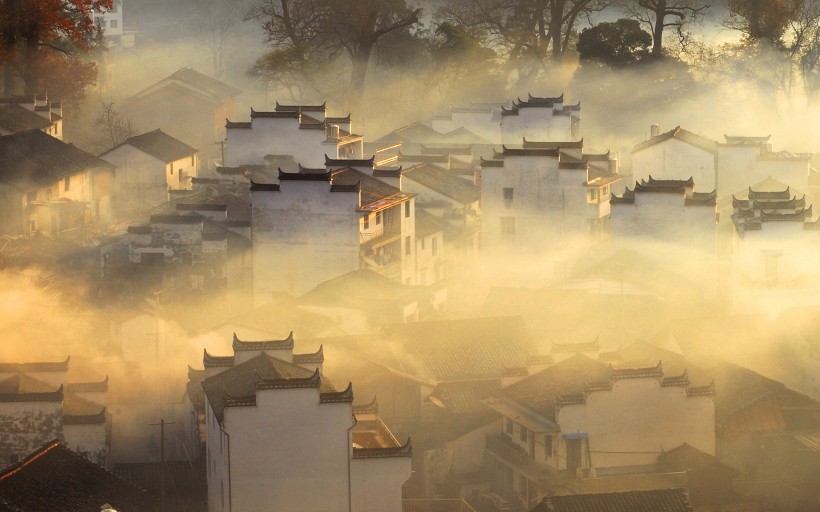 点击大图看下一张：石城烟霞风景图片