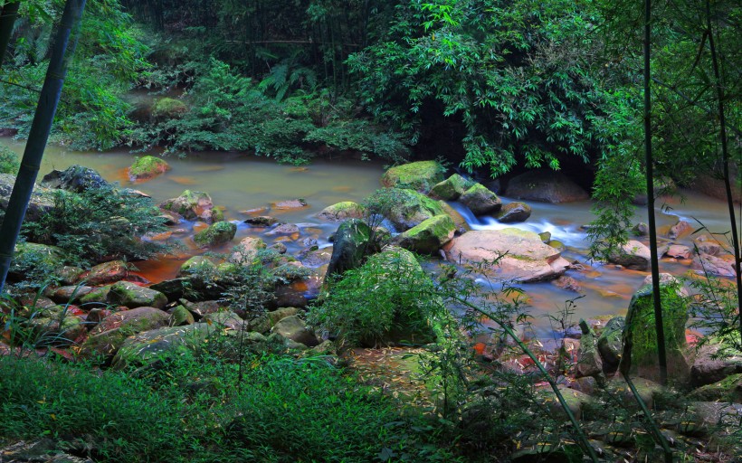 点击大图看下一张：贵州赤水四洞沟风景图片