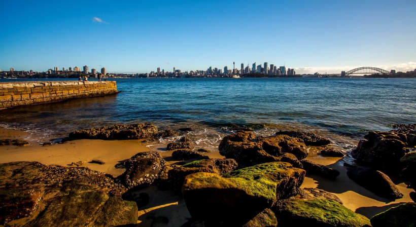 点击大图看下一张：澳大利亚悉尼港湾风景图片