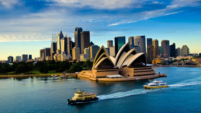 点击大图看下一张：澳大利亚悉尼歌剧院风景图片