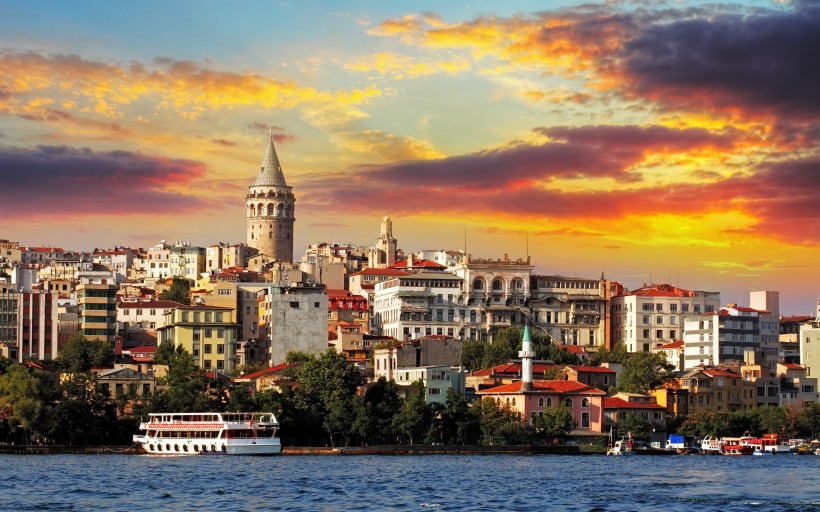 点击大图看下一张：土耳其城市风景图片