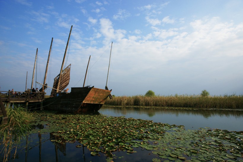 点击大图看下一张：江苏苏州太湖湿地风景图片