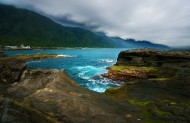 中国台湾海边岩石风景图片_10张