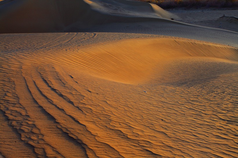 点击大图看下一张：新疆塔克拉玛干沙漠风景图片