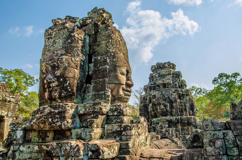 点击大图看下一张：柬埔寨吴哥遗迹风景图片