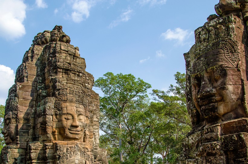 点击大图看下一张：柬埔寨吴哥遗迹风景图片