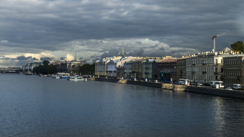 点击大图看下一张：俄罗斯圣彼得堡涅瓦河风景图片