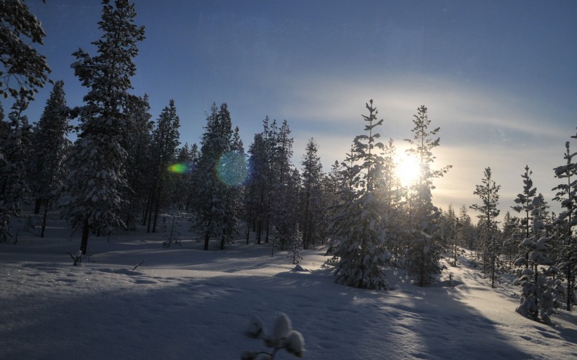 点击大图看下一张：芬兰雪景图片
