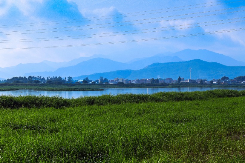 点击大图看下一张：广东惠州潼湖湿地风景图片