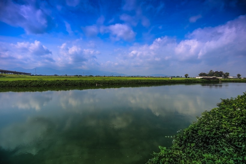 点击大图看下一张：广东惠州潼湖湿地风景图片