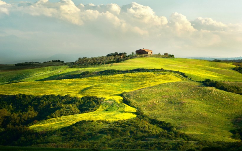 点击大图看下一张：托斯卡纳草原美景图片