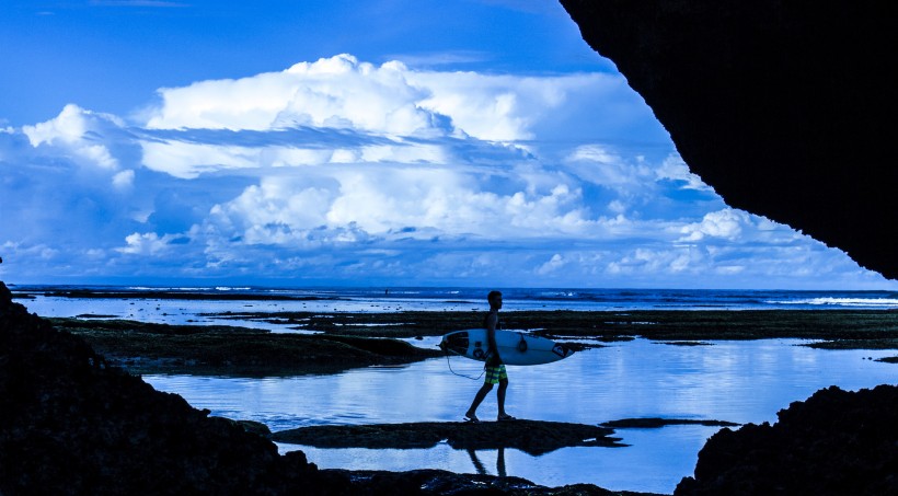点击大图看下一张：印尼巴厘岛乌鲁瓦图断崖风景图片