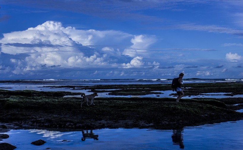 点击大图看下一张：印尼巴厘岛乌鲁瓦图断崖风景图片