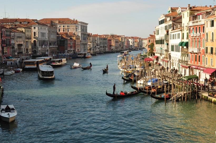 点击大图看下一张：旧照片：威尼斯城市风景图片