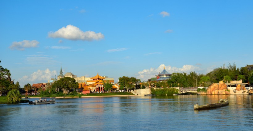 点击大图看下一张：美国弗罗里达奥兰多华特迪士尼乐园风景图片