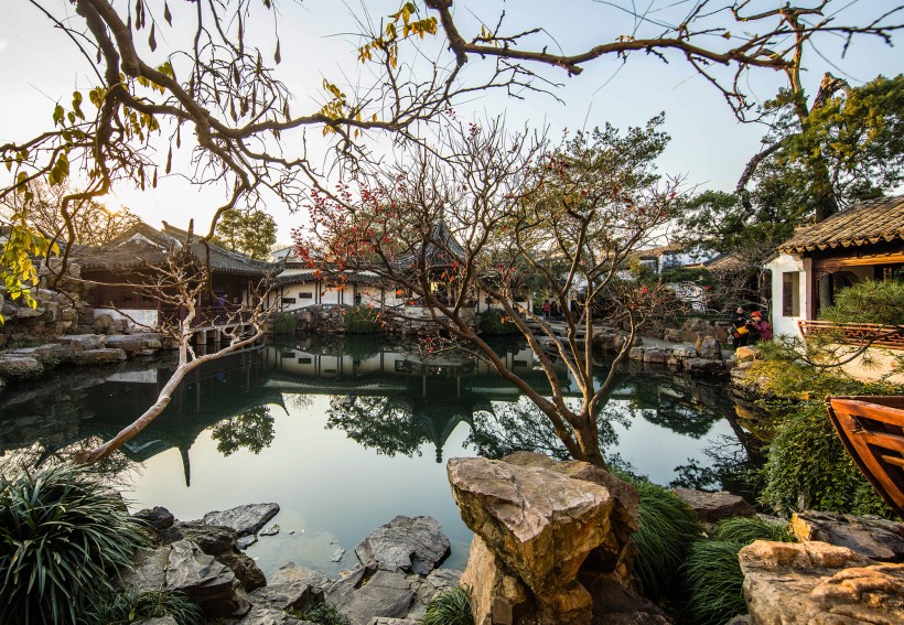 点击大图看下一张：江苏苏州网师园风景图片