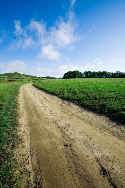 点击大图看下一张：乌兰木统草原道路图片