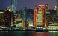 香港城市风景城市夜景图片_10张