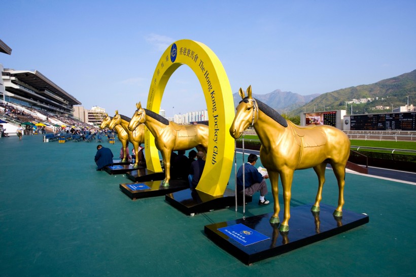 点击大图看下一张：香港沙田赛马场图片