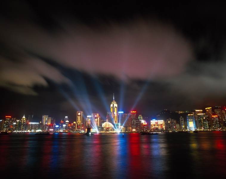 点击大图看下一张：香港夜景图片