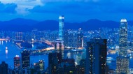 灯火通明的香港夜景图片_10张