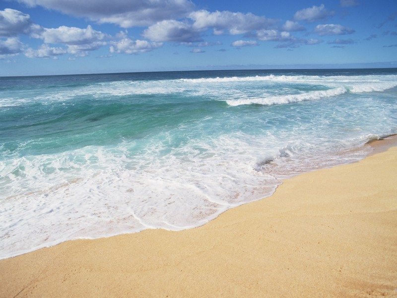 点击大图看下一张：夏威夷海滩图片