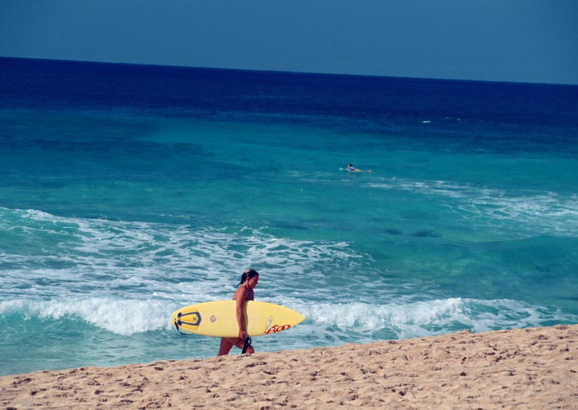 点击大图看下一张：夏威夷冲浪沙滩图片