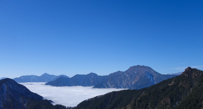 点击大图看下一张：四川西岭雪山风景图片