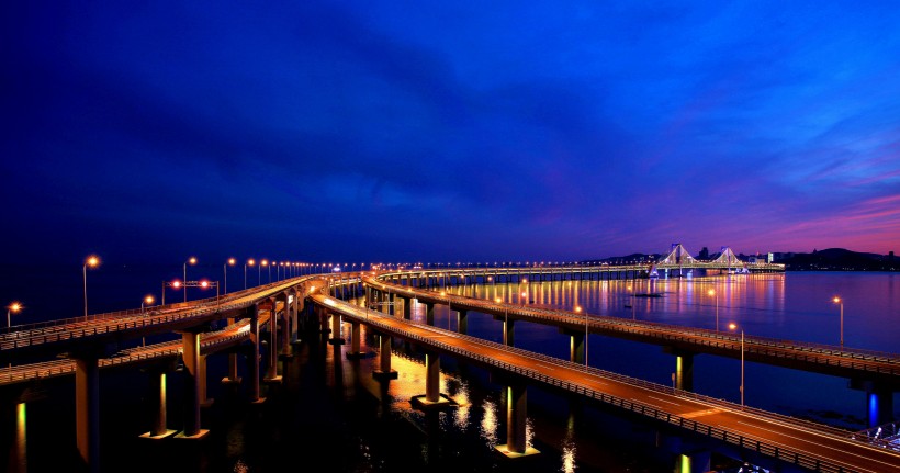 点击大图看下一张：辽宁大连星海湾大桥图片