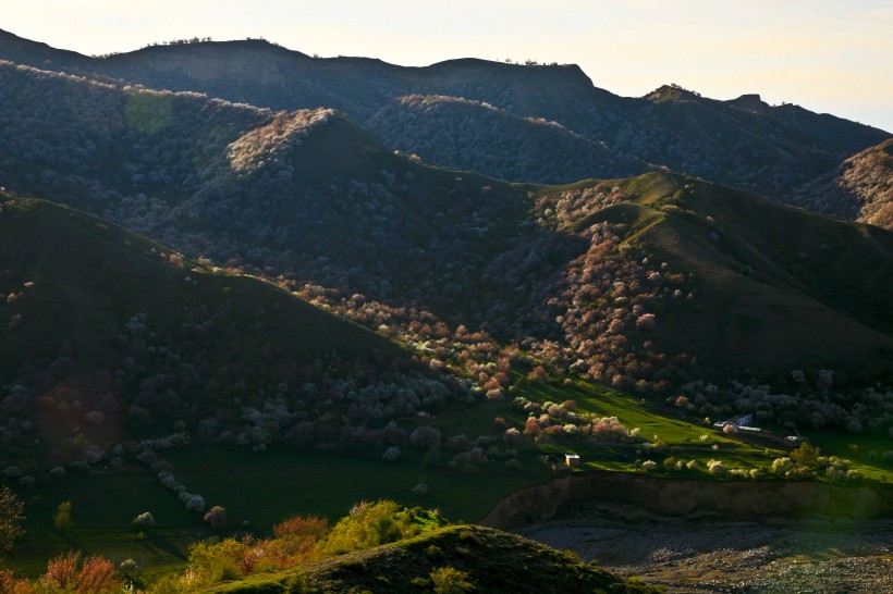 点击大图看下一张：新疆伊犁杏花沟风景图片