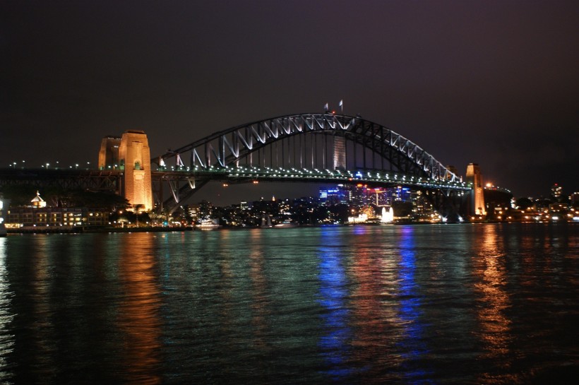 点击大图看下一张：澳大利亚悉尼单孔大桥风景图片