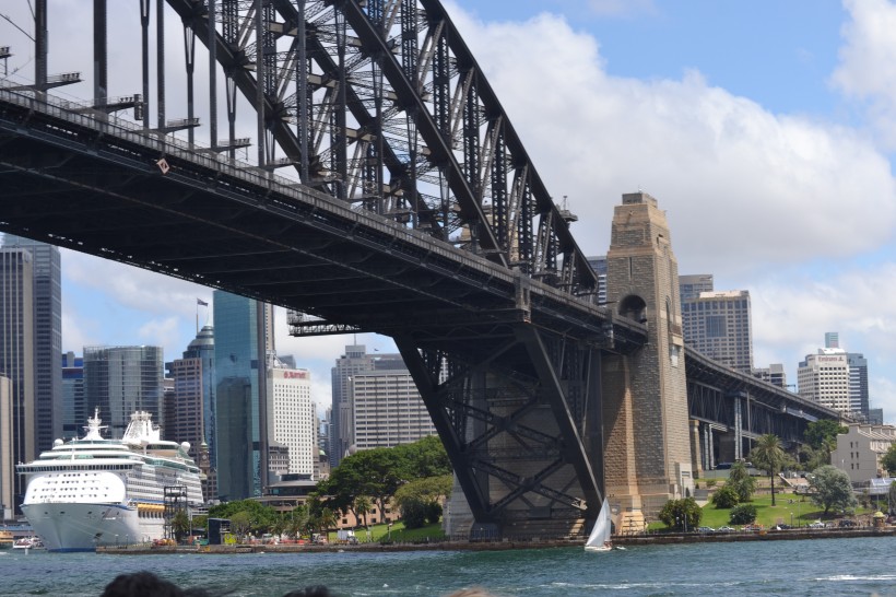点击大图看下一张：澳大利亚悉尼单孔大桥风景图片