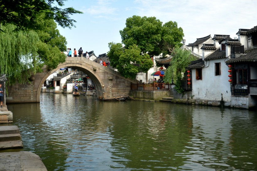 点击大图看下一张：浙江嘉兴西塘古镇风景图片