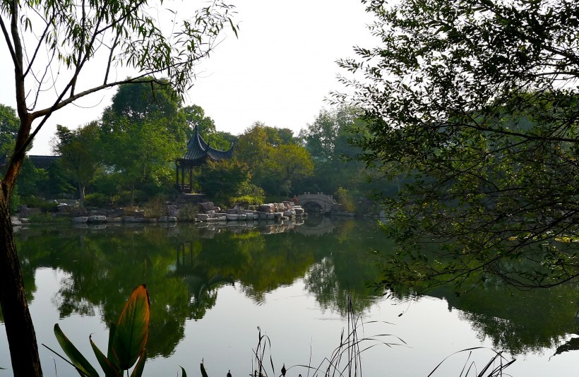 点击大图看下一张：浙江杭州西溪湿地风景图片