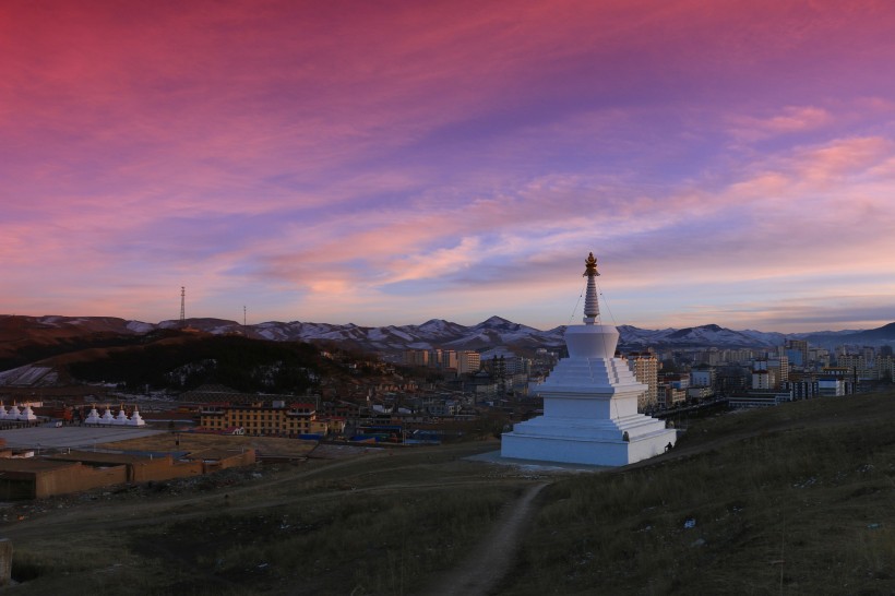 点击大图看下一张：西藏落日风景图片