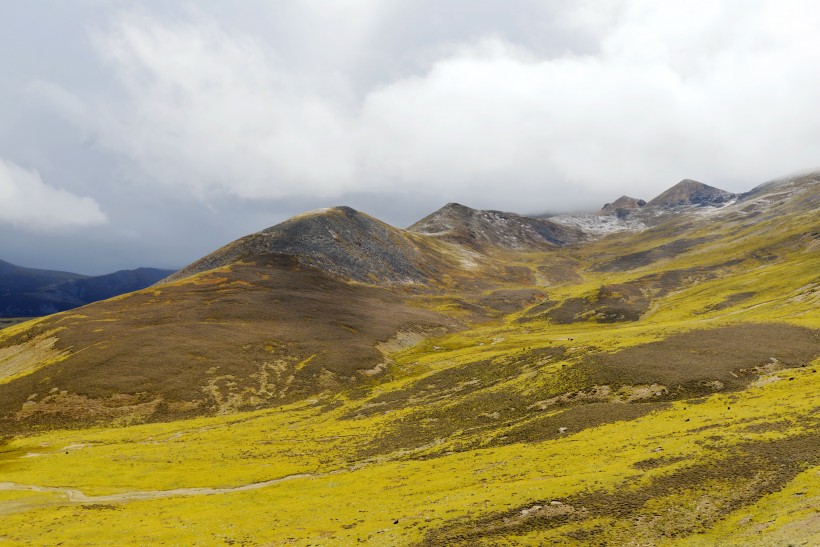 点击大图看下一张：西藏米拉山风景图片