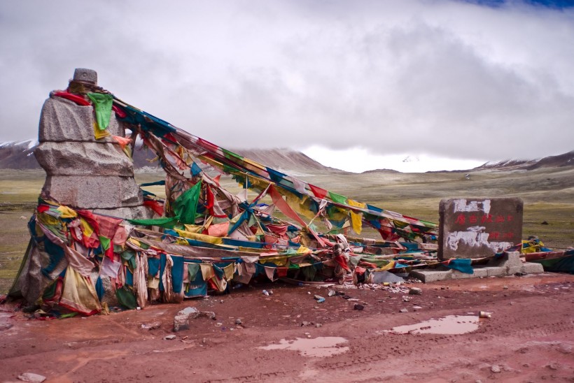 点击大图看下一张：西藏唐古拉山风景图片
