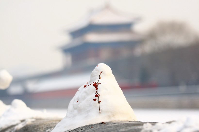 点击大图看下一张：雪映紫禁城图片