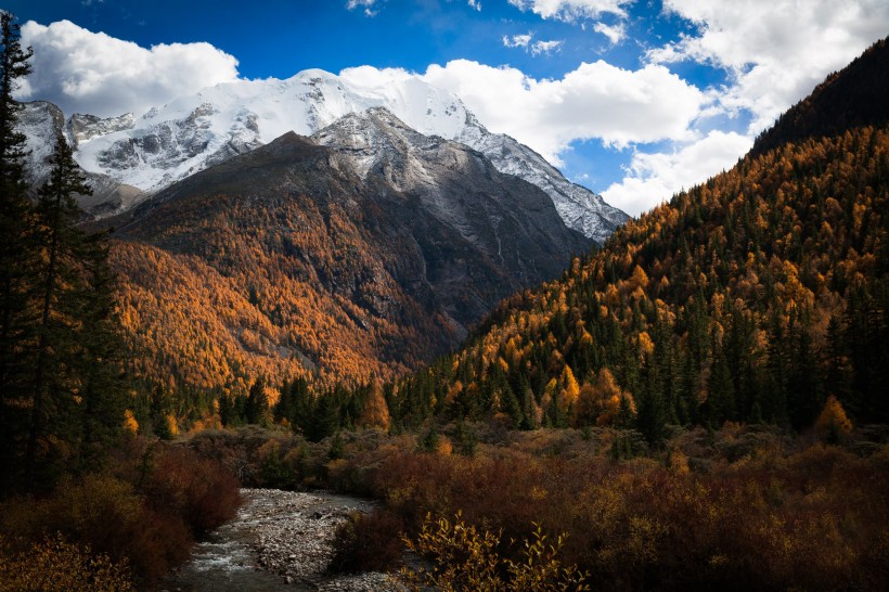 点击大图看下一张：西藏亚拉雪山风景图片