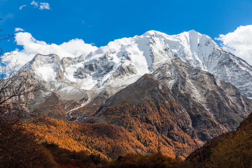 点击大图看下一张：西藏亚拉雪山风景图片
