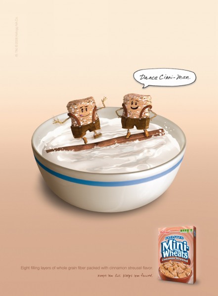 点击大图看下一张：迷你小麦饼干广告设计图片