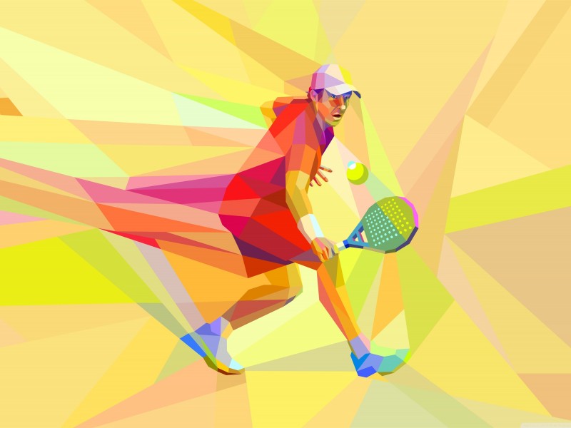 点击大图看下一张：炫彩网球运动电脑设计图片