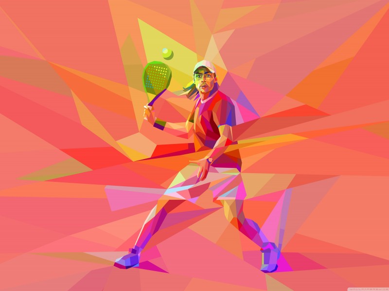 点击大图看下一张：炫彩网球运动电脑设计图片
