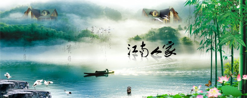 点击大图看下一张：中国风诗意海报图片