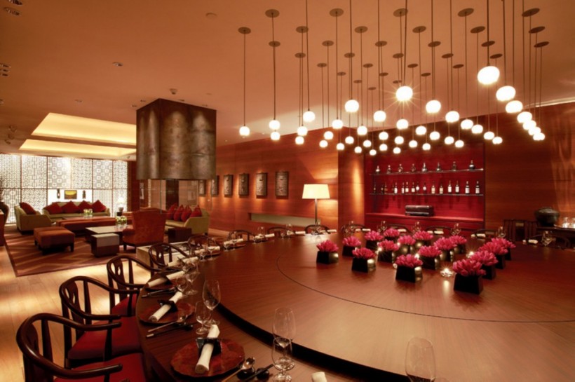 点击大图看下一张：北京主席台餐厅装修设计图片