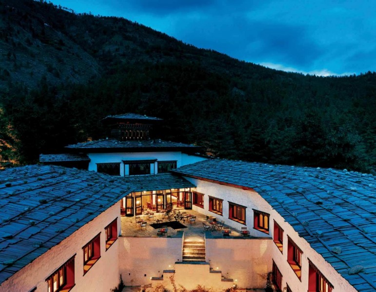 点击大图看下一张：不丹帕罗酒店图片